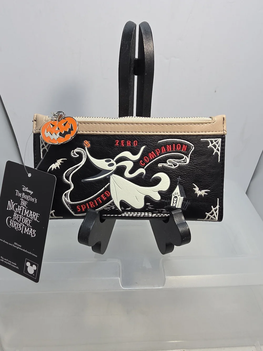 Disney Nightmare Before Christmas Zero Spirit Companion Wallet NWT